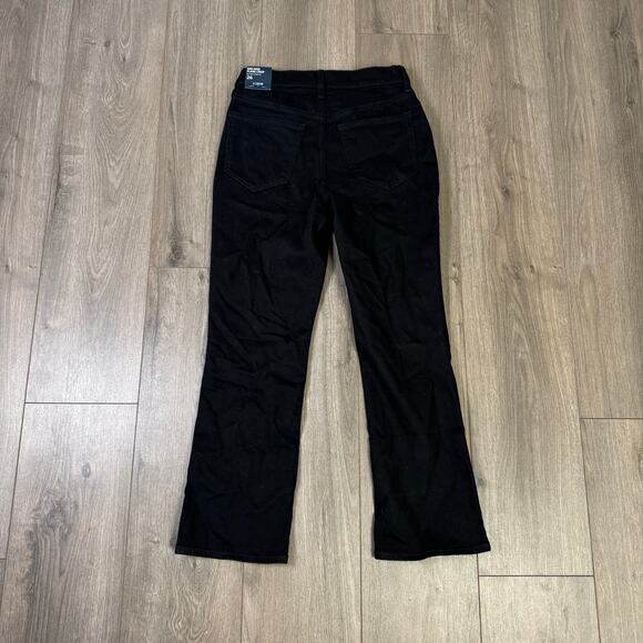 J Crew Midi Rise Flare Crop Stretchy Jeans US Women's 26 New - Picture 3 of 6